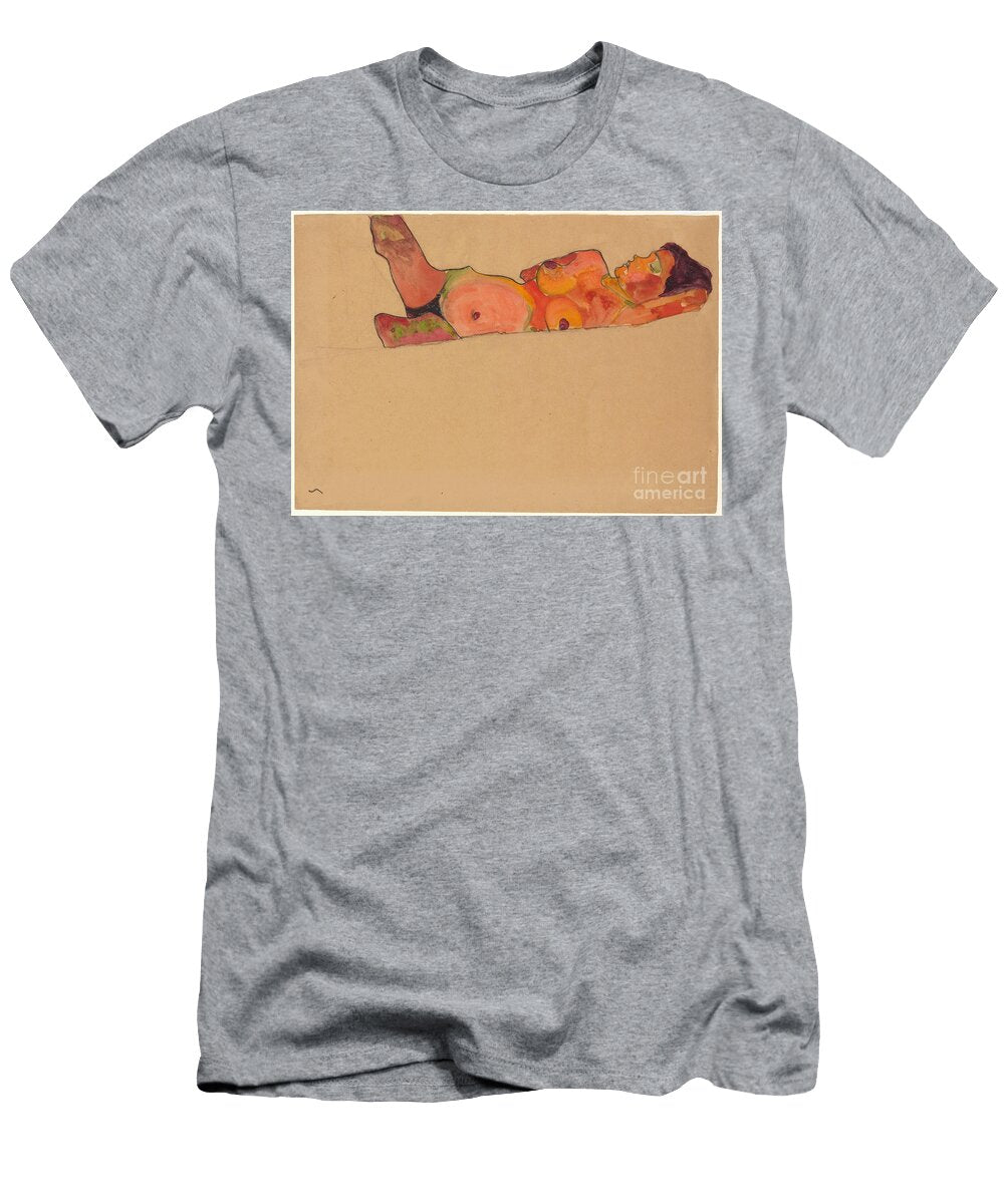 Sleeping Girl Liegendes Schlafendes Madchen 1910 Egon Schiele T-Shirt