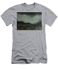 Slumber Painting Tractor Clear Cold Alive Dark Far Life Mist Abstract Aged Antique Art Artist Artistic Background Blue Canvas Color Colorful Communication Craft Design Faded Frame Geometry Grunge N Akkash T-Shirt