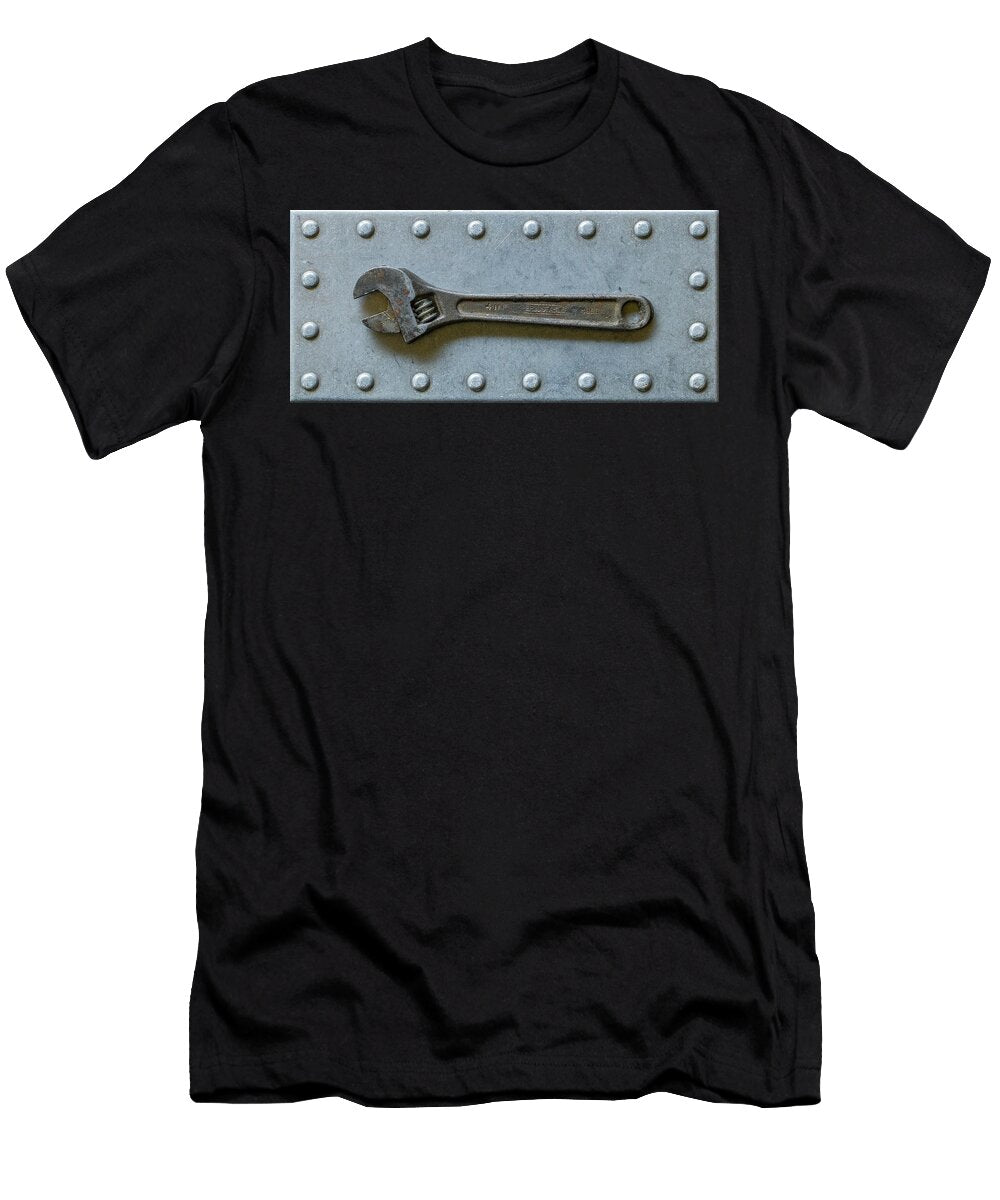 Small Cresent Wrench on Metal Randy Steele T-Shirt