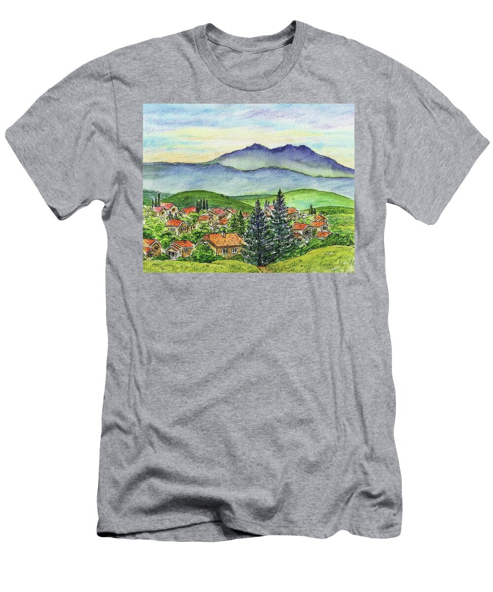 Small Town Mountains and Hills Irina Sztukowski T-Shirt