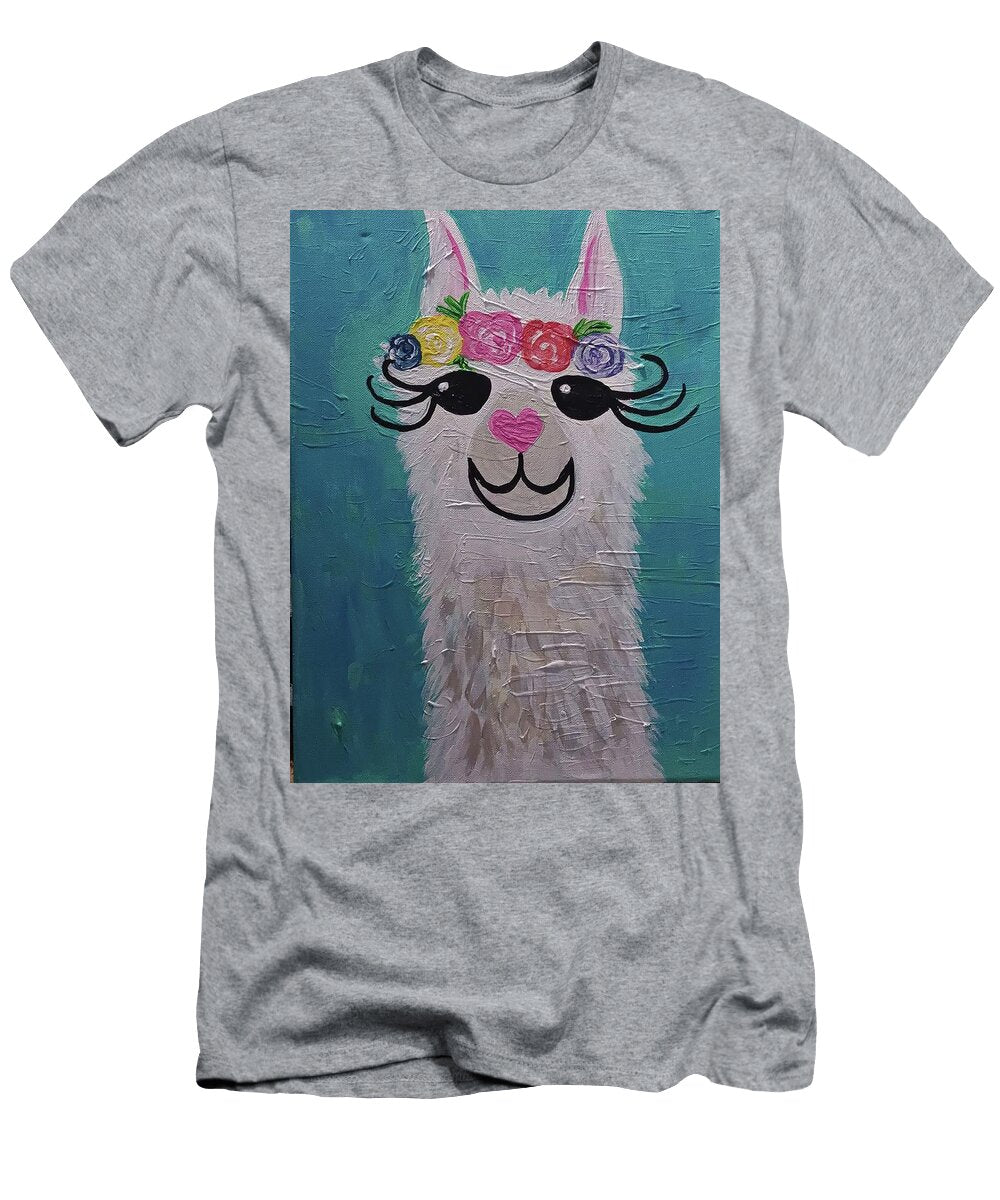 Smiling Alpaca Kristi Argyle T-Shirt
