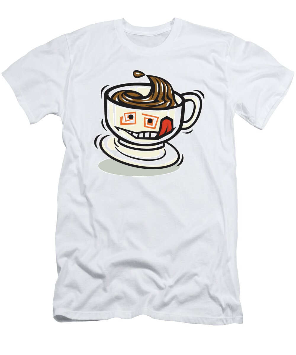 Smiling Cup of Coffee Csa Images T-Shirt