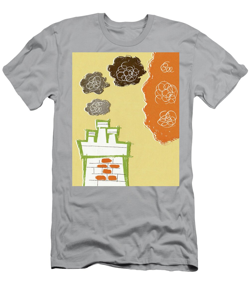 Smoke Coming Out of Chimney Csa Images T-Shirt
