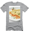 Smoked Salmon and Sour Cream Crepe Pancake on White Background Jm Travel Photography T-Shirt