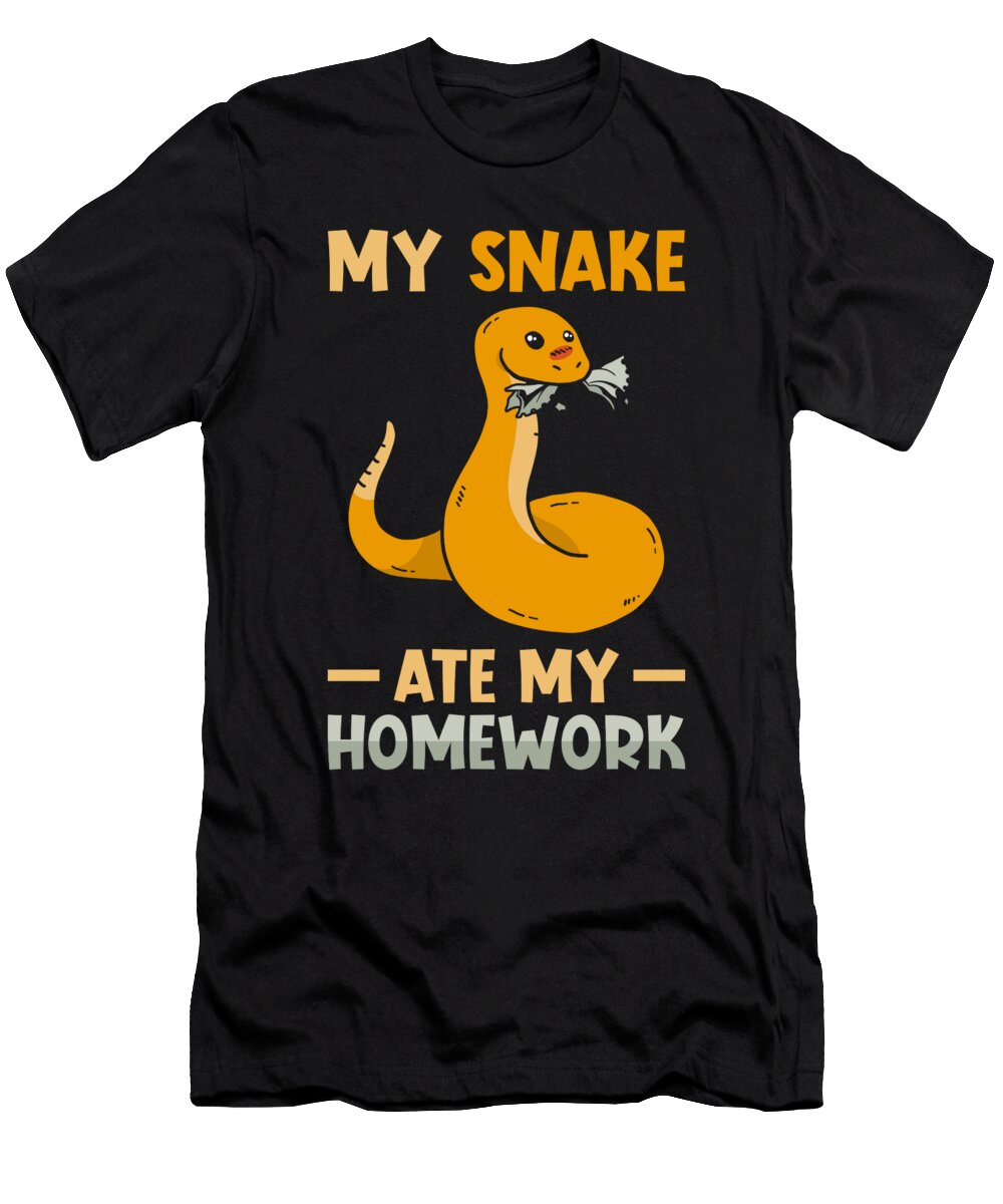 Snake Ate My Homework Manuel Schmucker T-Shirt