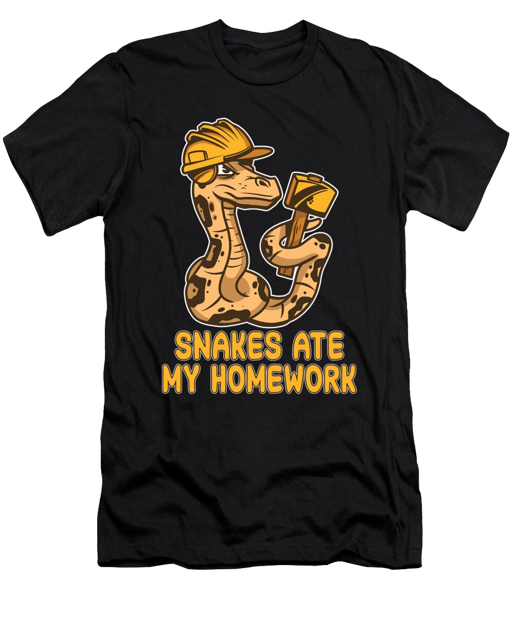 Snakes Ate My Homework Tenshirt T-Shirt