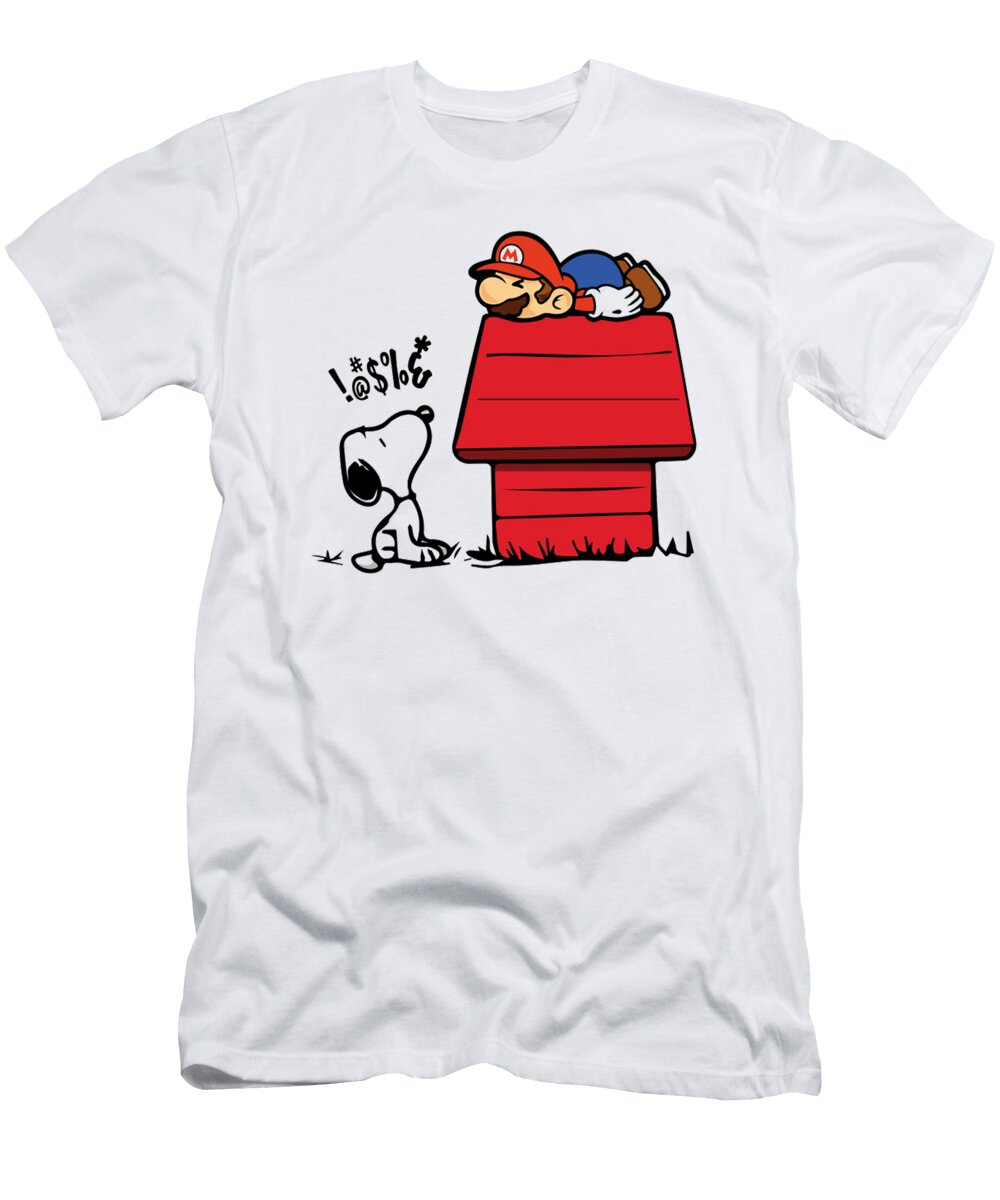 Snoopy Mario Scott C Ray T-Shirt