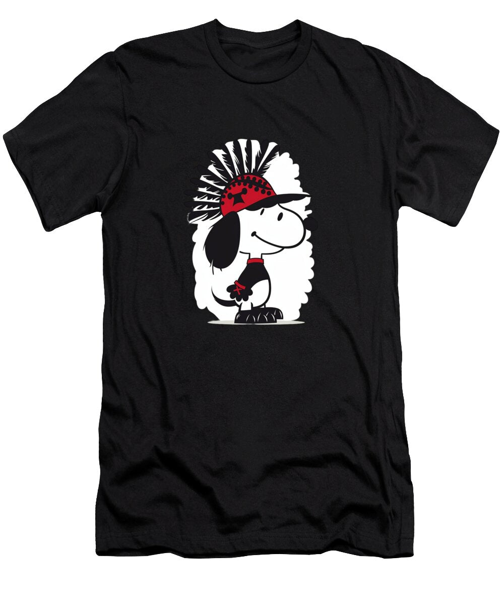 Snoopy Vs Cleveland Indians Canine Clutch Comeback Robertz Schuler T-Shirt