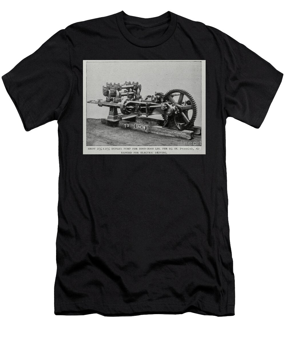 Snow 25x25 Duplex Pump Historic Illustrations T-Shirt