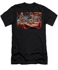 Snowfall Outside the Christmas Diner Garry Gay T-Shirt