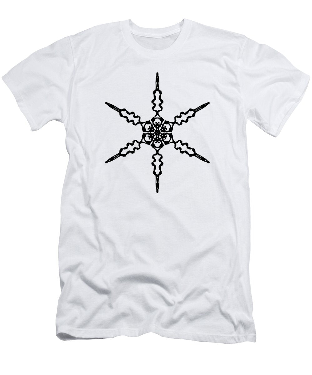 Snowflake Mandala Art Ariel Guevara T-Shirt