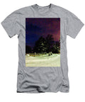 Snowy Night in Rural Countryside LA Veta Kirby T-Shirt