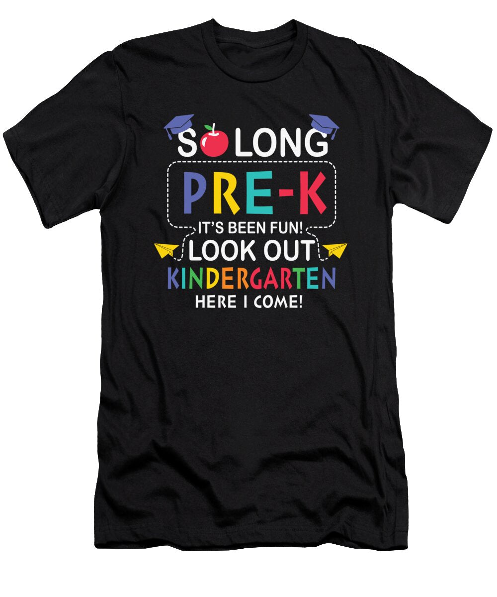So Long Pre K Grade Its Been Fun Look Out Licensed Art T-Shirt