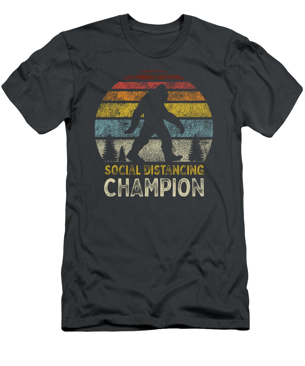 Social Distancing Champion Funny Antisocial Introvert Jafari Marin T-Shirt
