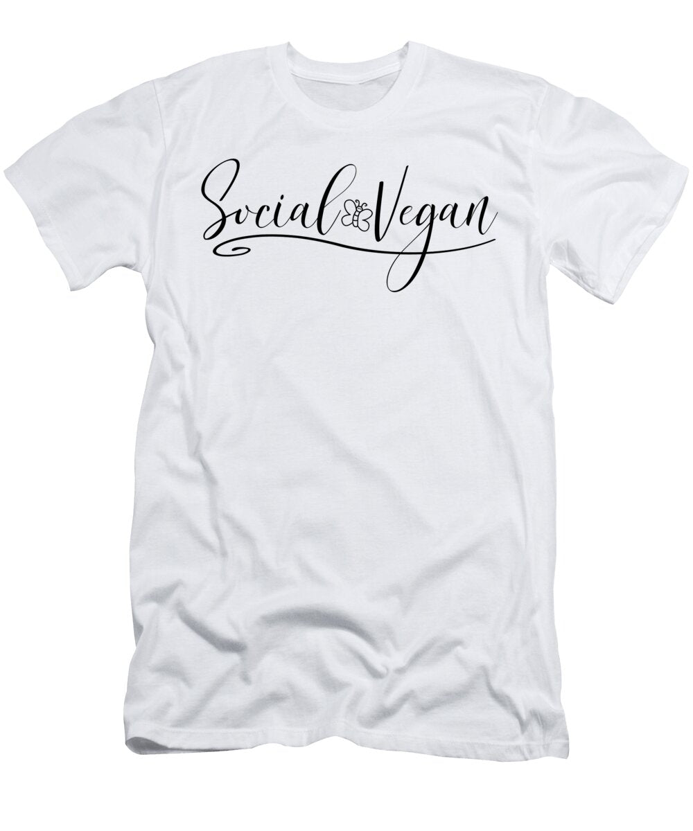 Social Vegan Funny Introvert Sweet Birdie Studio T-Shirt