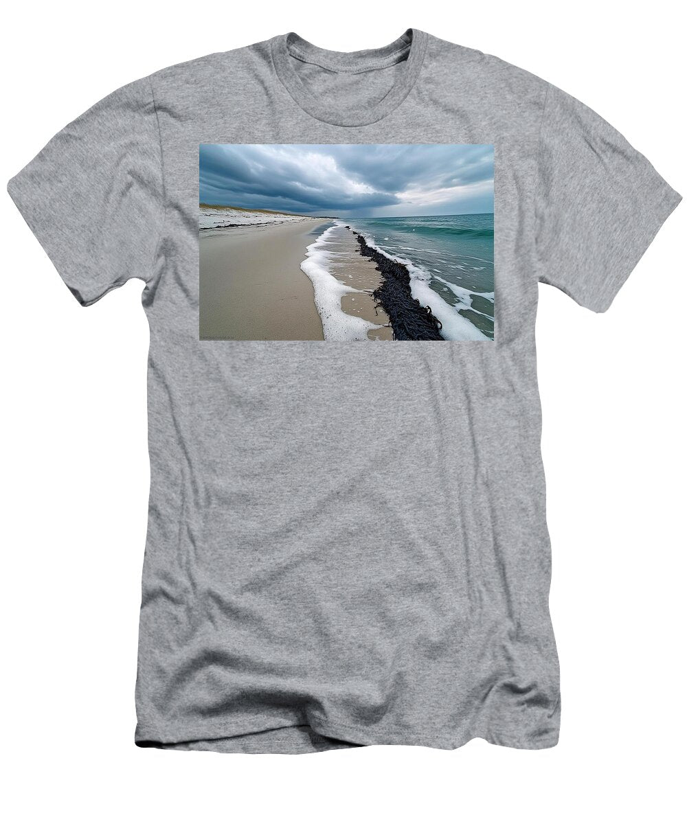 Soft Sand Dark Seaweed and Rolling Foam Sven Andersen T-Shirt