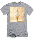 Soft Serve Ice Cream in a Waffle Cone on a Creamy Background Nicolaj Brinker T-Shirt