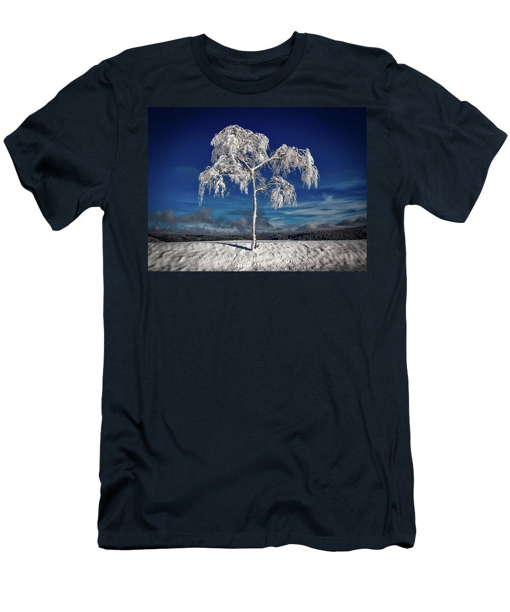 Solitary Winter Tree Moni Quayle T-Shirt