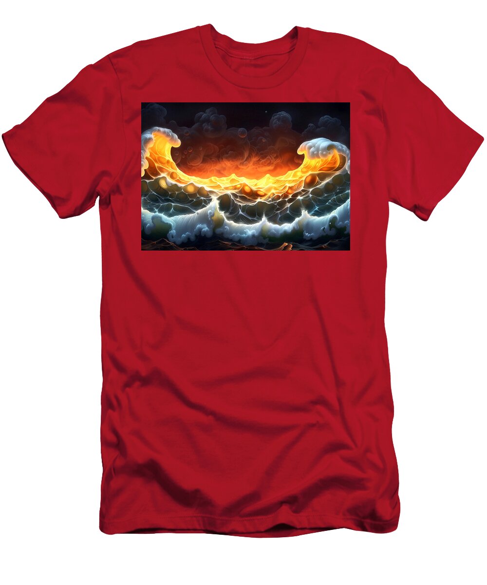 Sonic Abstract Landscapes Landscapes That Visually Represent Sound Waves Rhys Jacobson T-Shirt