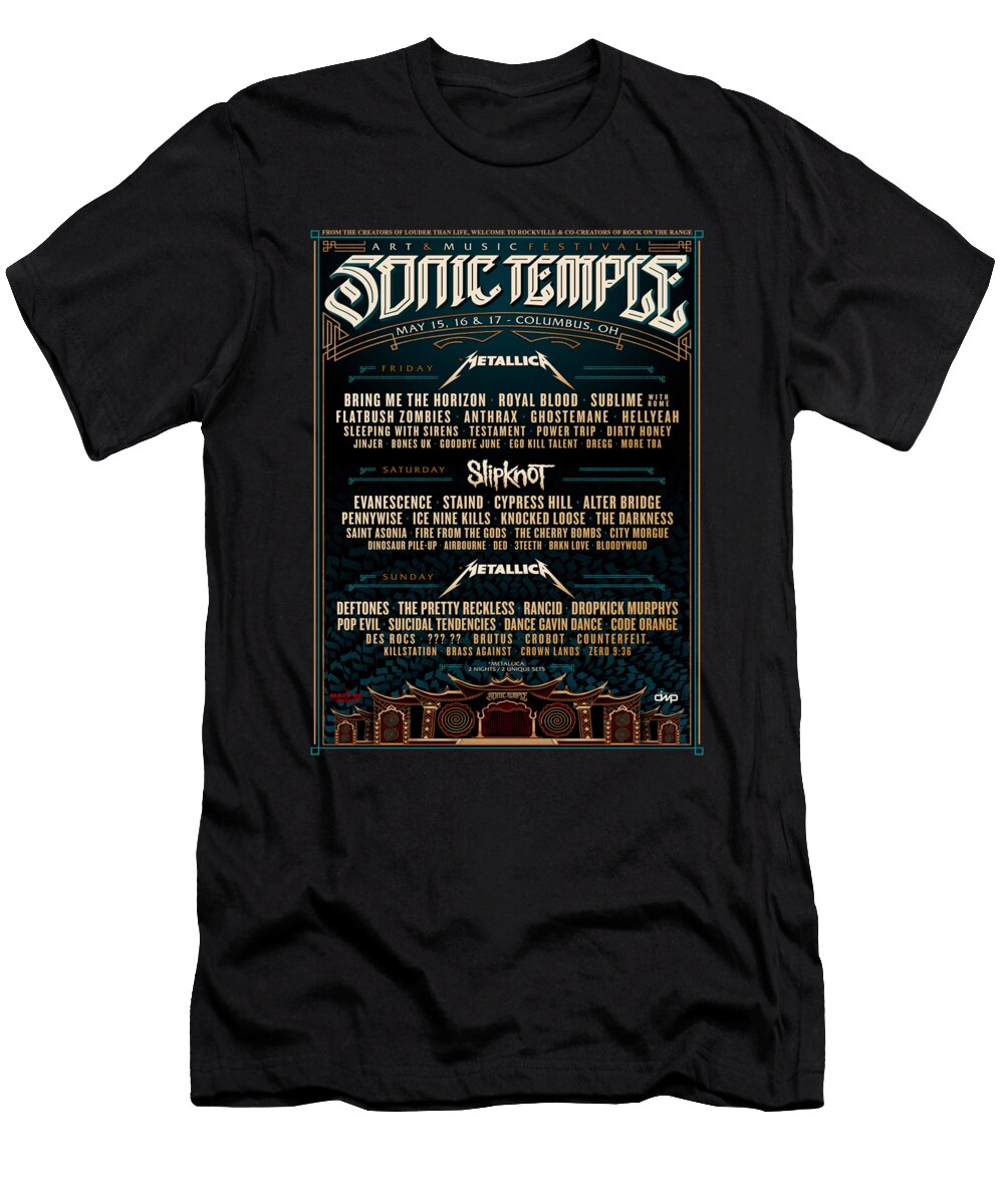 Sonic Temple Art Music Festival 2020 Back Dumi Saleaf T-Shirt