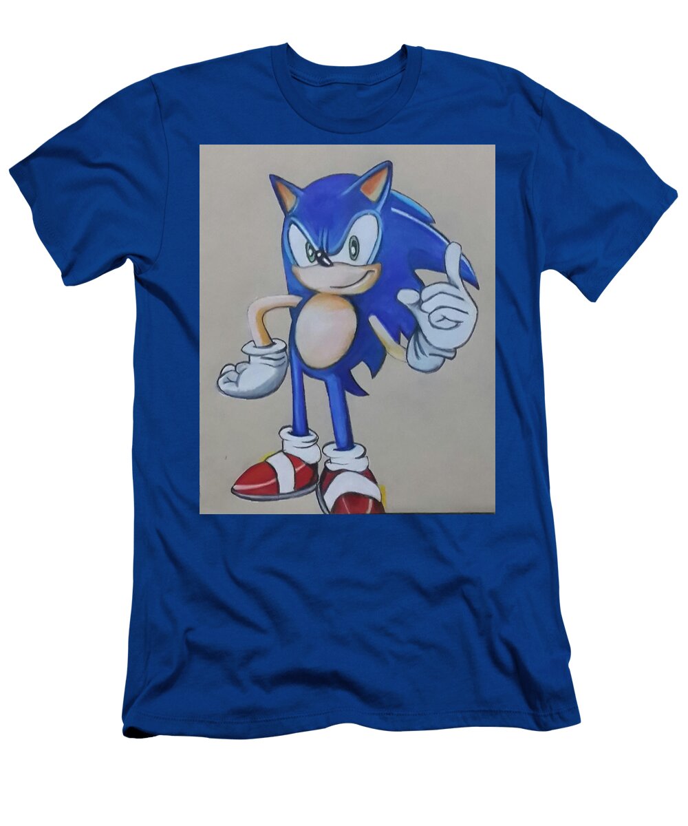 Sonic the Hedgehog Illustration Art Vaibhav Salvi T-Shirt