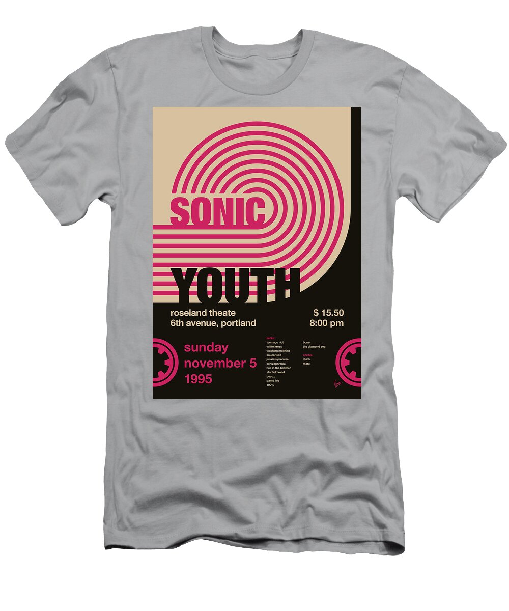 Sonic Youth Concert November 5 1995 Beats Minimalz T-Shirt