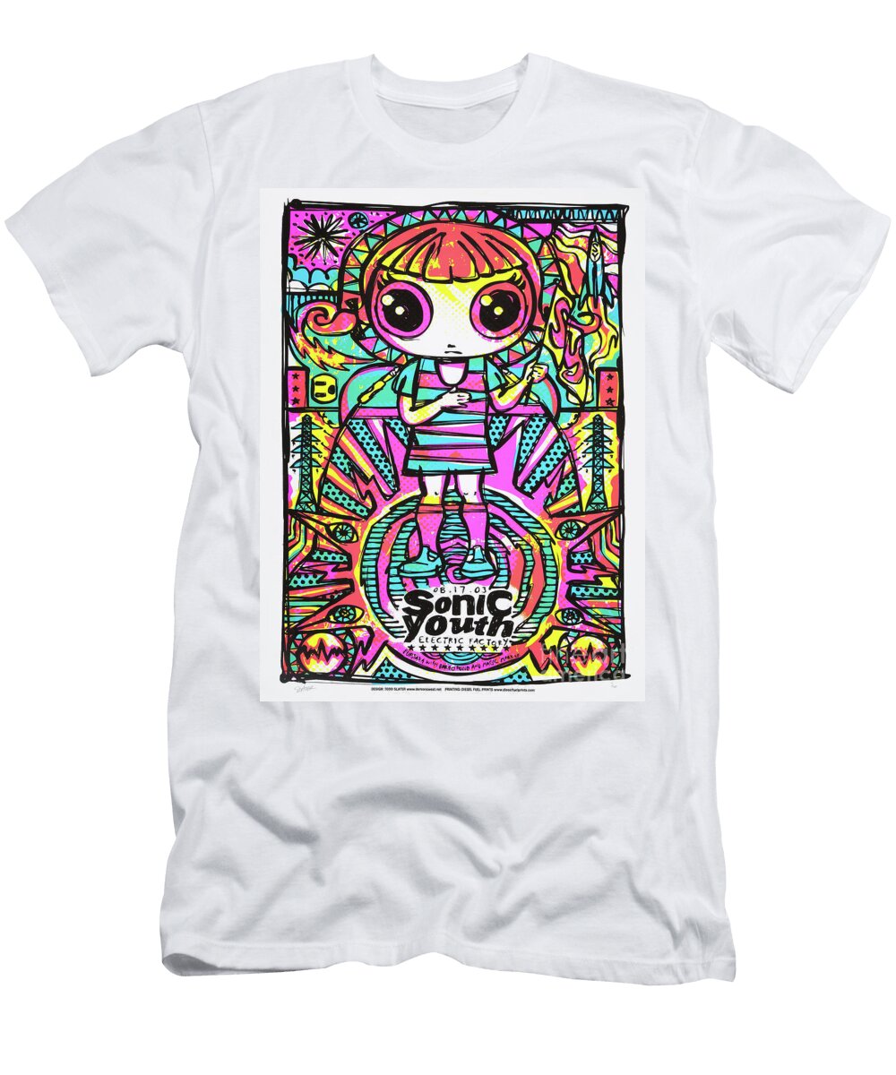 Sonic Youth Electric Factory 2003 Poster Pulp Poster T-Shirt