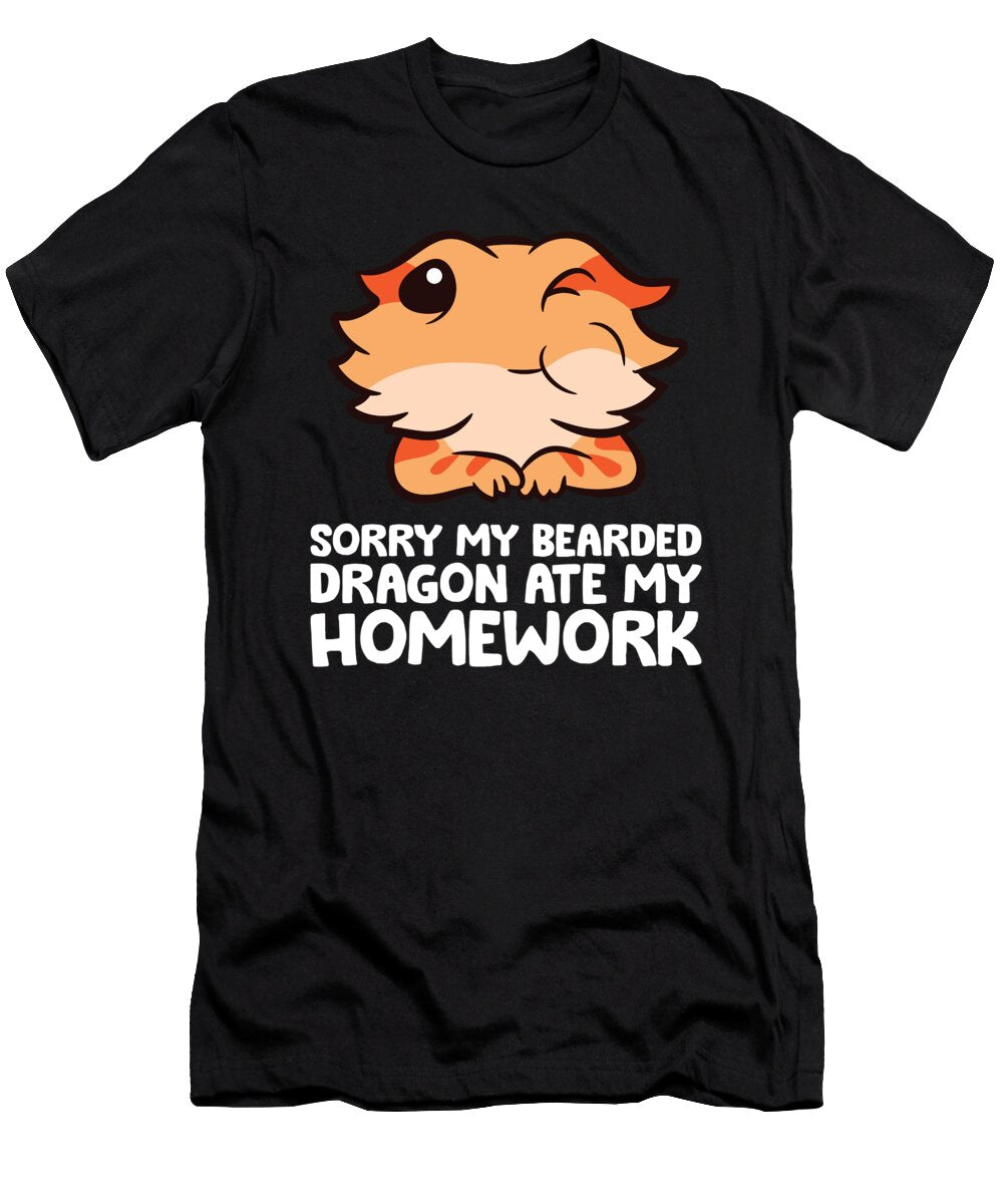 Sorry My Bearded Dragon Ate My Homework Eq Designs T-Shirt