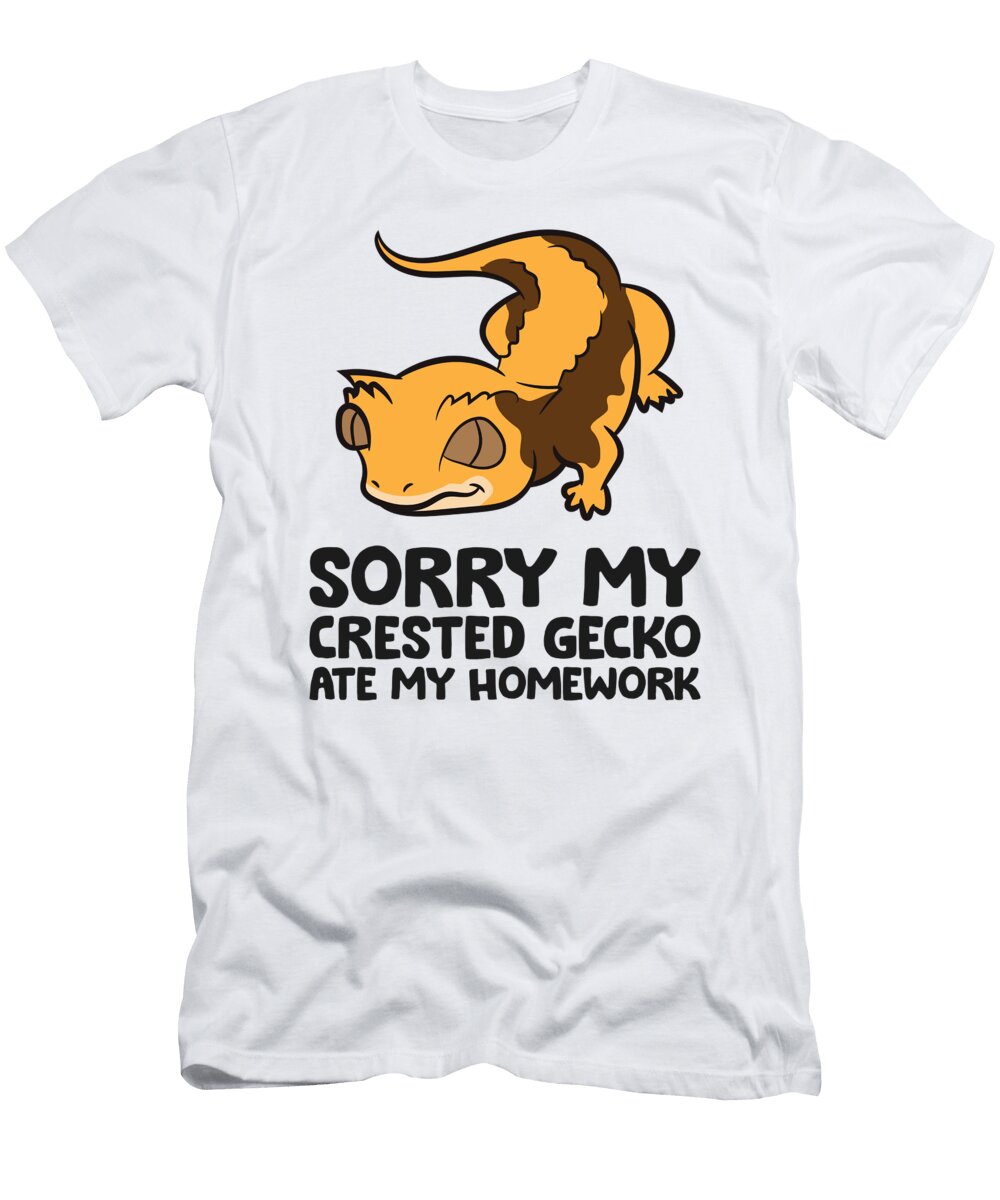 Sorry My Crested Gecko Ate My Homework School Homework Eq Designs T-Shirt