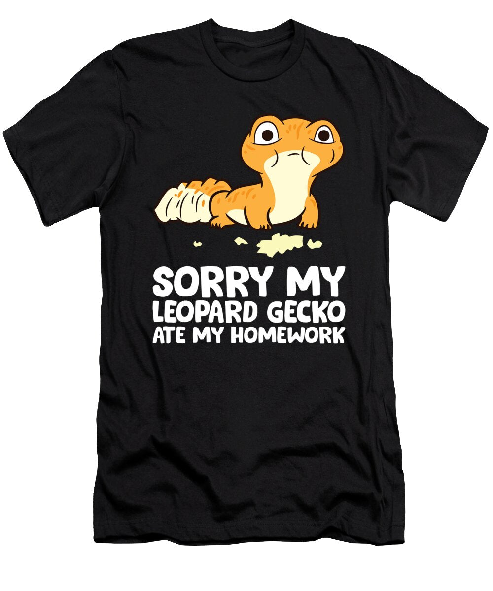 Sorry My Leopard Gecko Ate My Homework Kids School Gecko Eq Designs T-Shirt