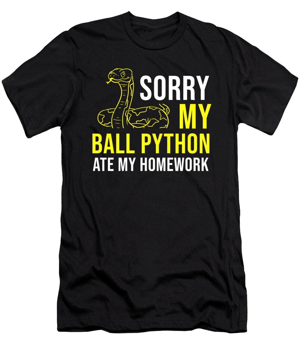 Sorry My Python Ate My Homework Back to School Teequeen2603 T-Shirt