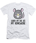Sorry My Rat Ate My Homework School Funny Pet Rat Eq Designs T-Shirt