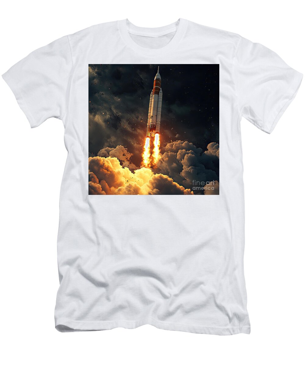 Space Rocket Journey Elisabeth Lucas T-Shirt