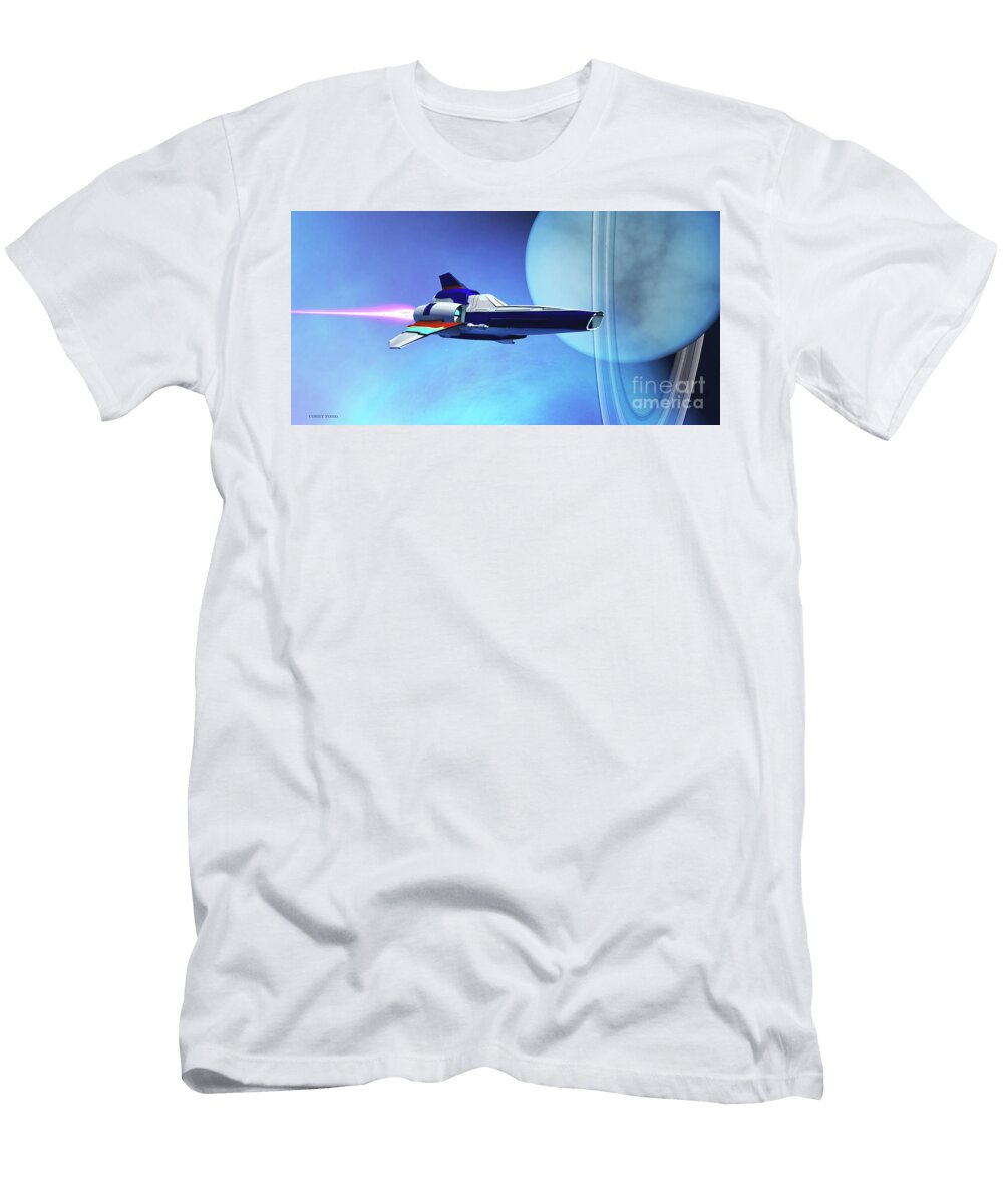 Spaceship Visits Uranus Corey Ford T-Shirt