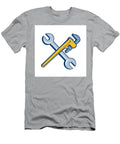 Spanner Monkey Wrench Crossed Isolated Cartoon Aloysius Patrimonio T-Shirt