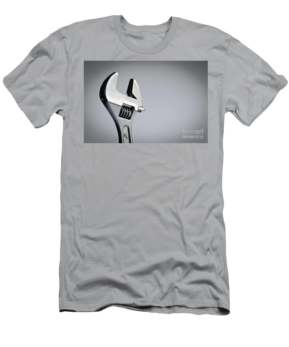 Spanner Wrench on Grey Tim Hester T-Shirt