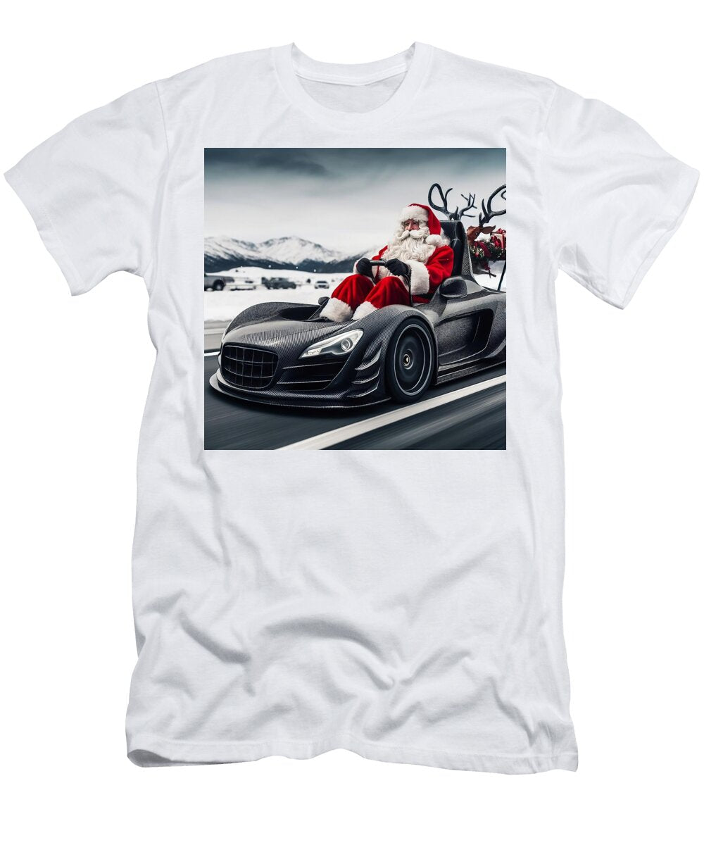 Speeding Santa Sleigh Ride Upgrade Shades of Cool Daniel Dudgeon T-Shirt