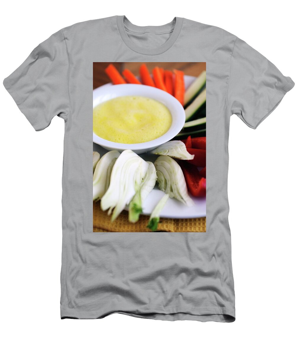 Spicy Zabaglione Dip with Raw Vegetables Mario Matassa T-Shirt