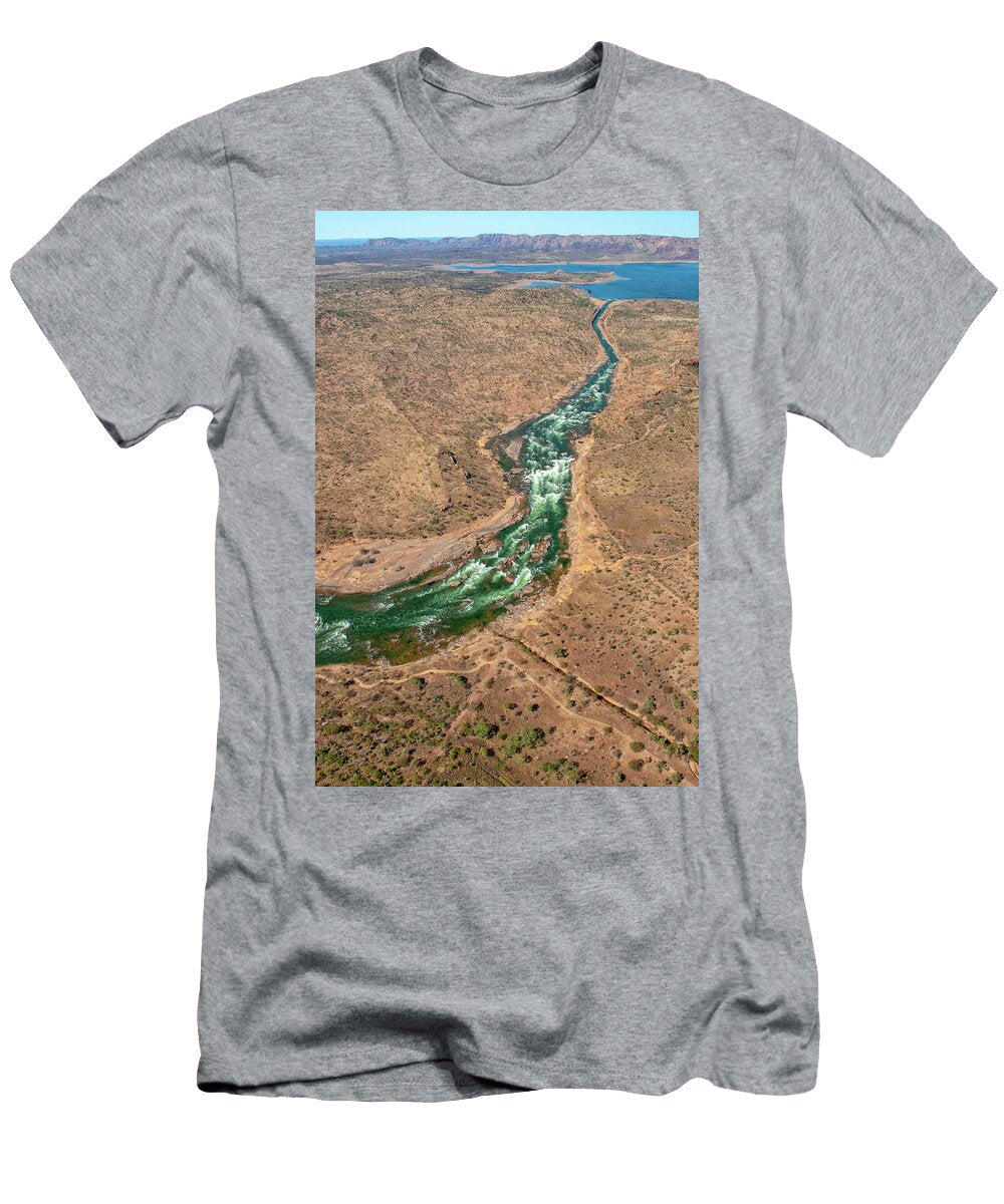 Spillway Diverting Water During High Flow Event Lake Steven David Miller Natureplcom T-Shirt