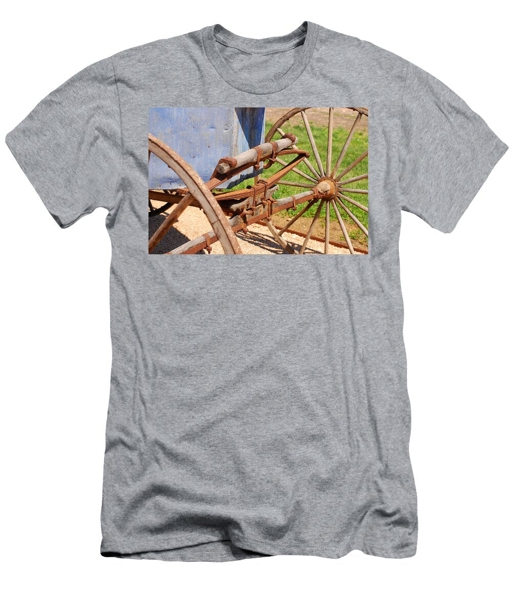 Spoked Wheels on Vintage Carriage Connie Fox T-Shirt