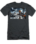Spooky Halloween Night with Abandoned Chevrolet Sonic and Jack O Lanterns Clark Leffler T-Shirt