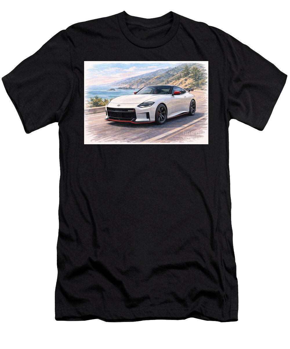 Sports Car By the Ocean Museum of Exquisities T-Shirt