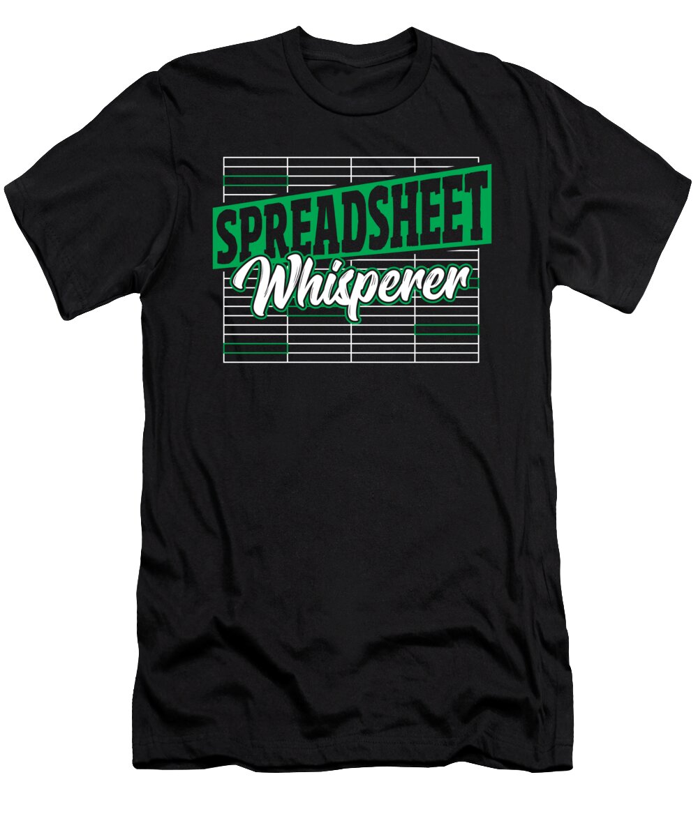 Spreadsheet Whisperer Accountant Accounting Alessandra Roth T-Shirt