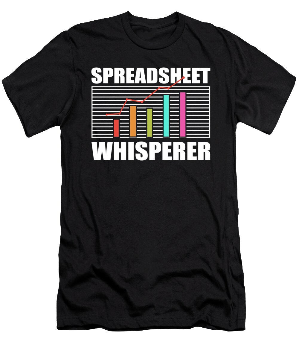 Spreadsheet Whisperer Accountant Accounting Cpa Bookkeeper Alessandra Roth T-Shirt
