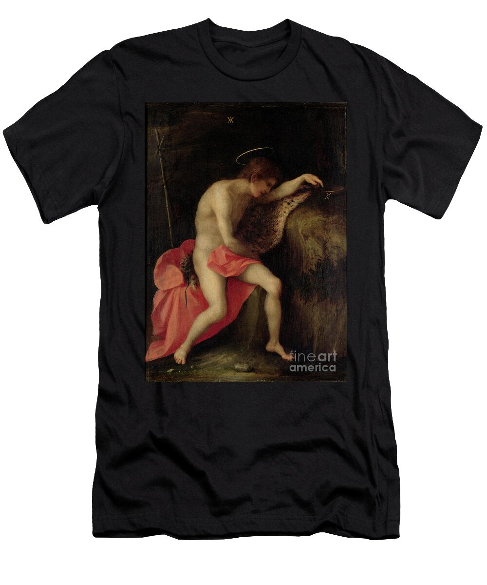 St John the Baptist in the Desert Andrea Del Sarto T-Shirt