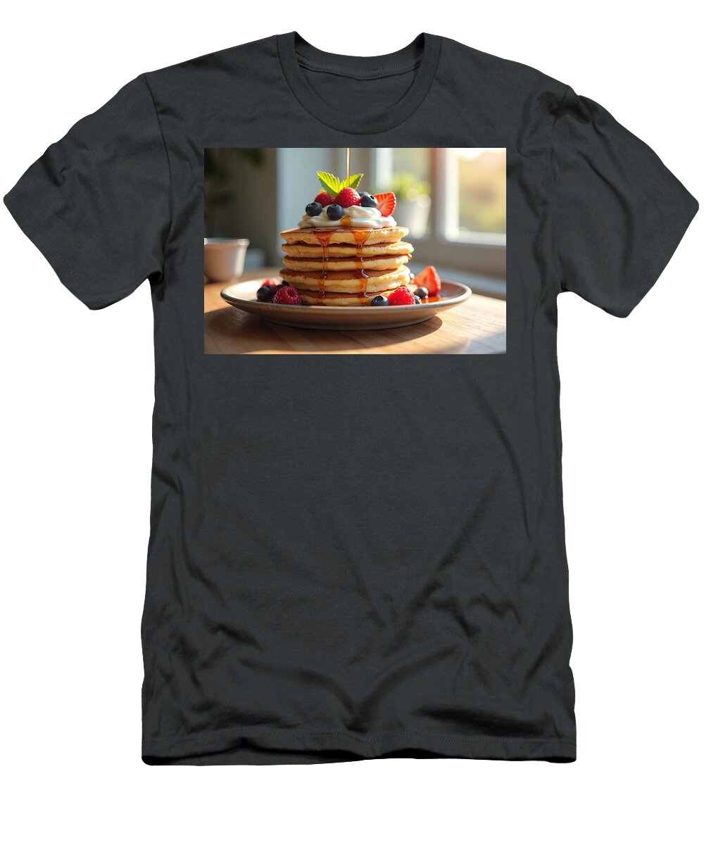 Stack of Pancakes with Berries Lavit T-Shirt