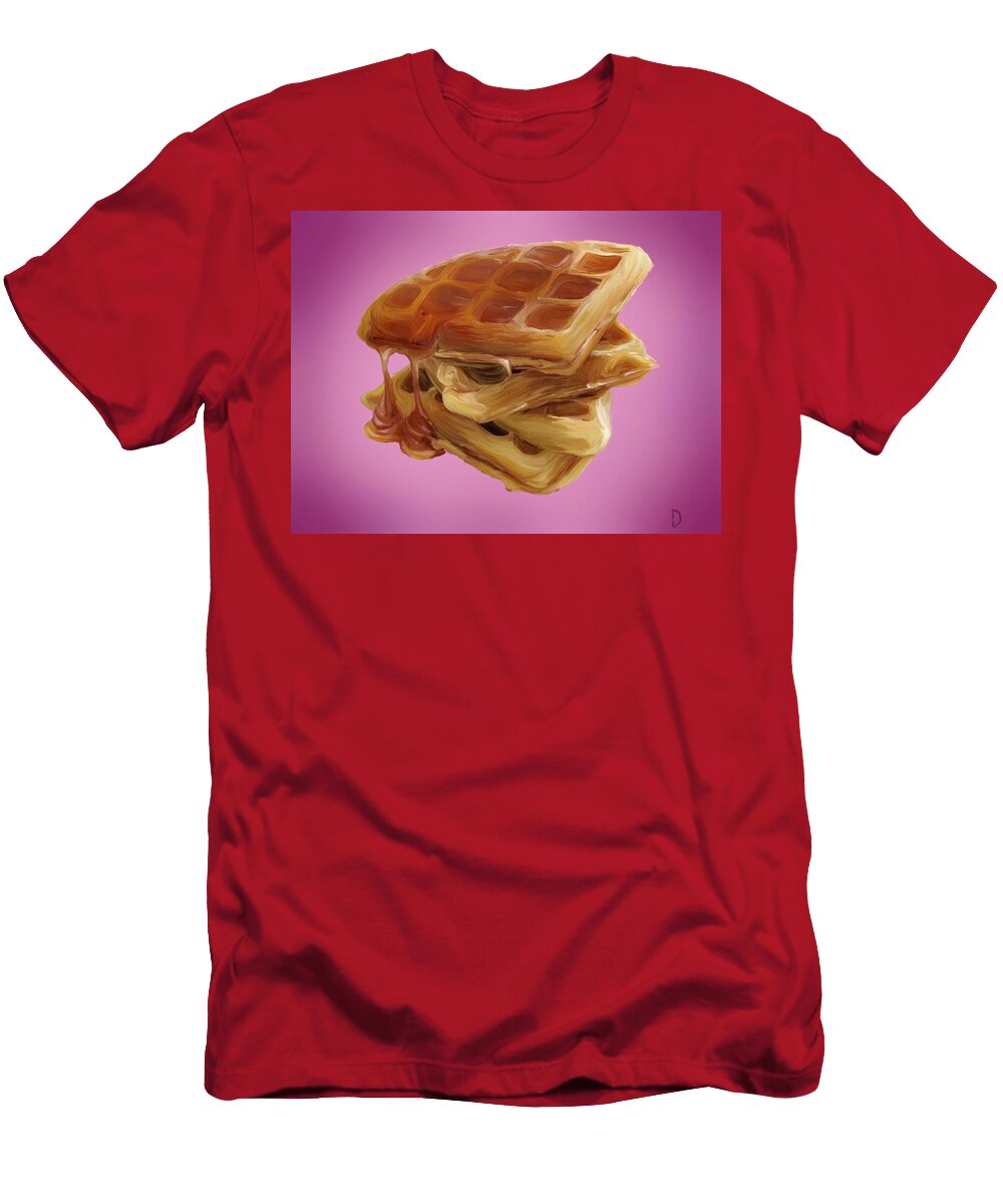 Stack of Waffles with Syrup Christopher Dahr T-Shirt