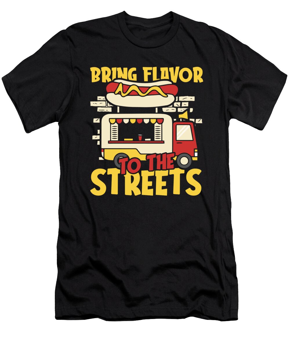 Stall Hotdog Truck Vendor Street Food Crazy Squirrel T-Shirt