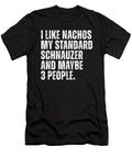 Standard Schnauzer Dog Owner Nachos Lover Funny Studi Alex T-Shirt