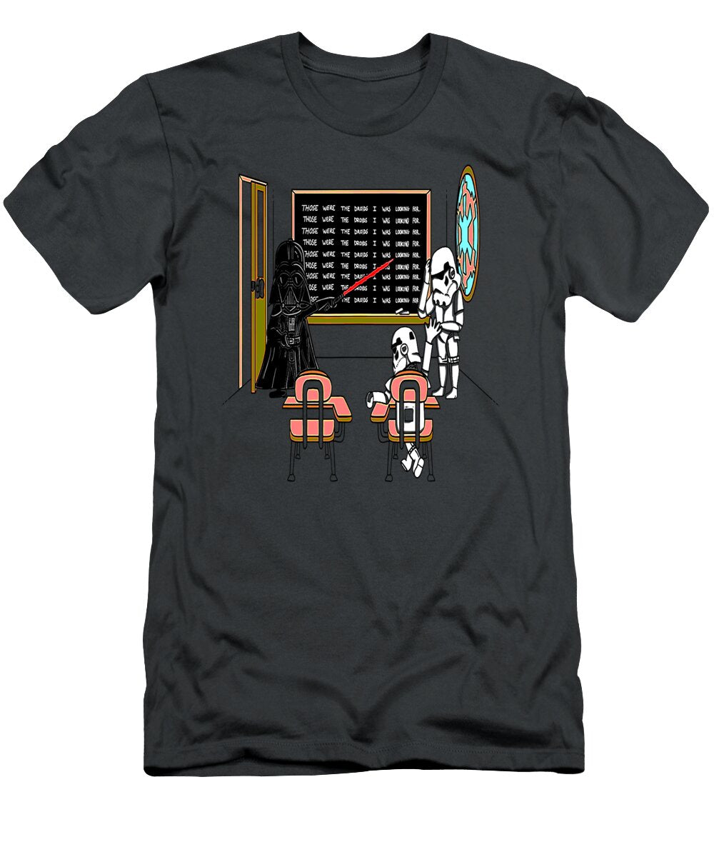 Star Wars Darth Vader Those Were the Droids Classroom Doodle Hiro Eshe T-Shirt